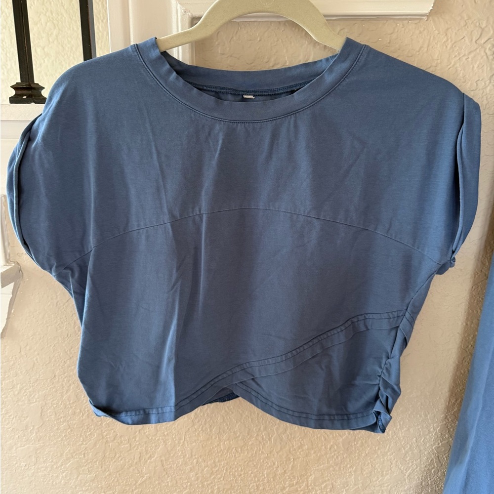 Blue High Waisted Jogger Set - Picture 6 of 8